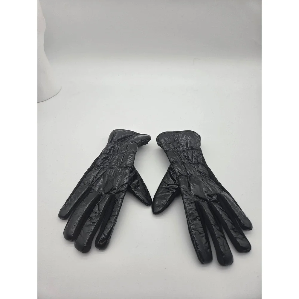 Unbranded Puffer Gloves Small Black Womens Quilted Insulated Winter Techwear